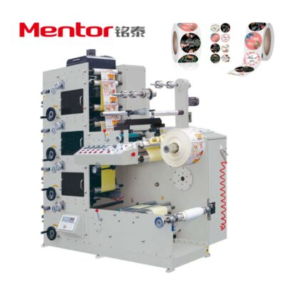 4 color stack type sticker label flexo printing machine