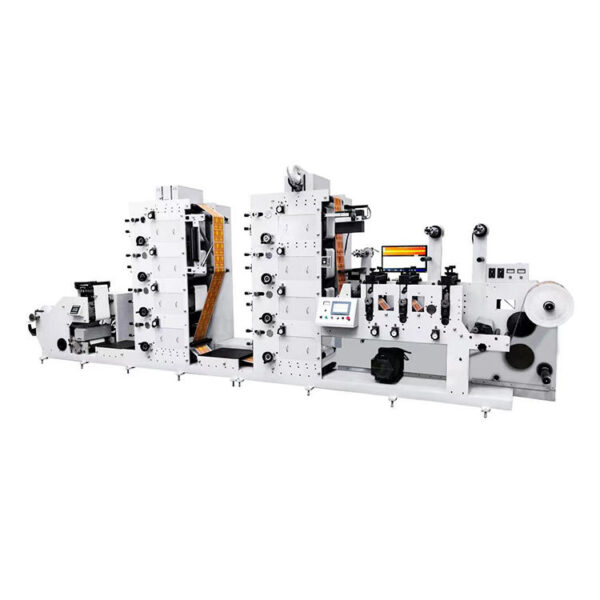 8 colors rotary label flexo printing die cutting and slitting machine Two Tower