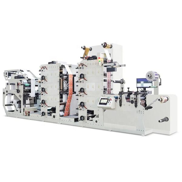 9 colors high speed double sides label logo flexo printing machine Two Tower